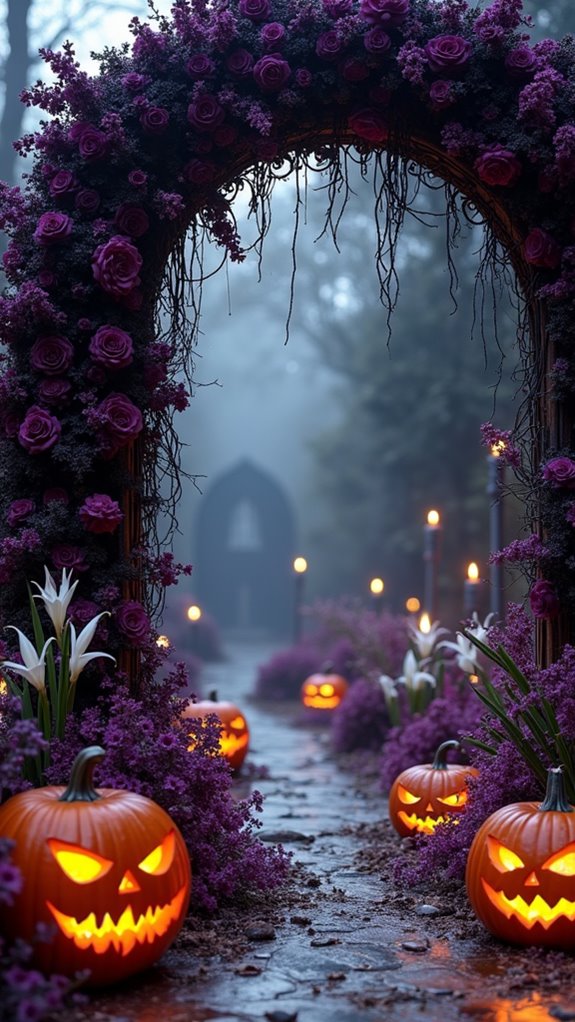 enchanting halloween floral designs