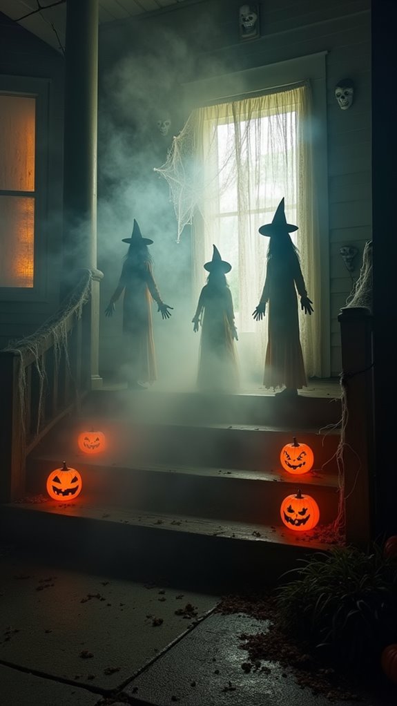 enchanting halloween fog setup