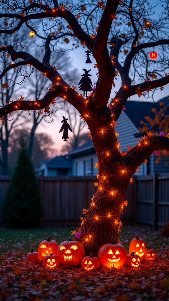 enchanting halloween tree decorations