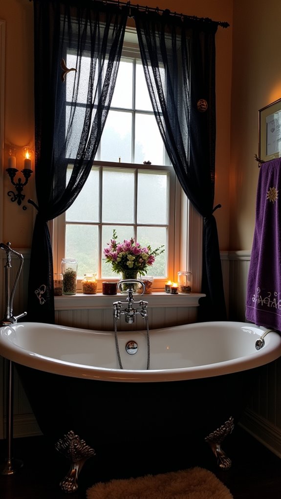 enchanting halloween window decor