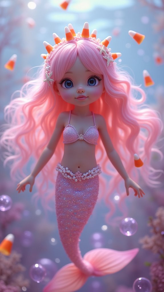 enchanting pink mermaid costume