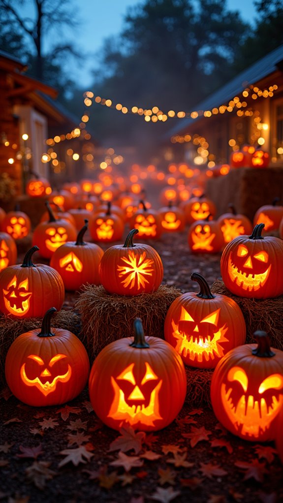 enchanting pumpkin displays showcase creativity