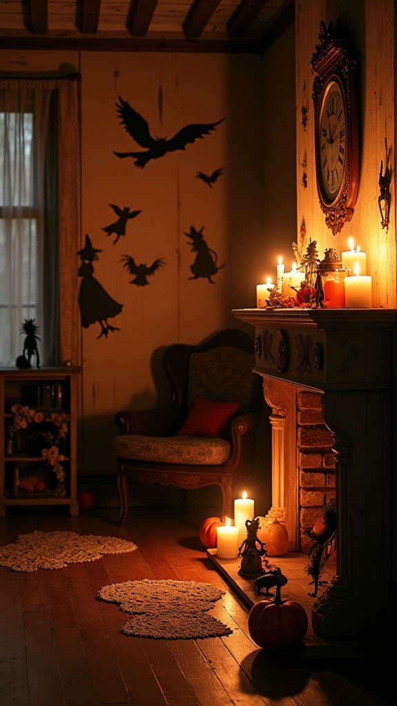 enchanting spooky silhouette decor