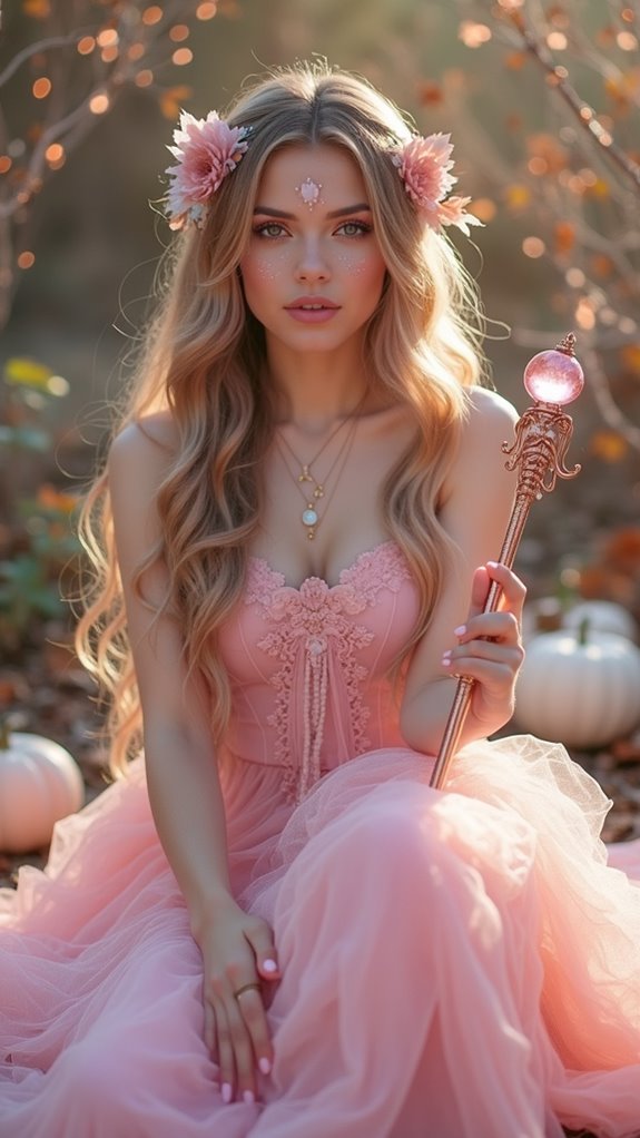 ethereal pink sorceress costume
