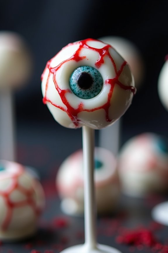 eyeball themed chocolate treats