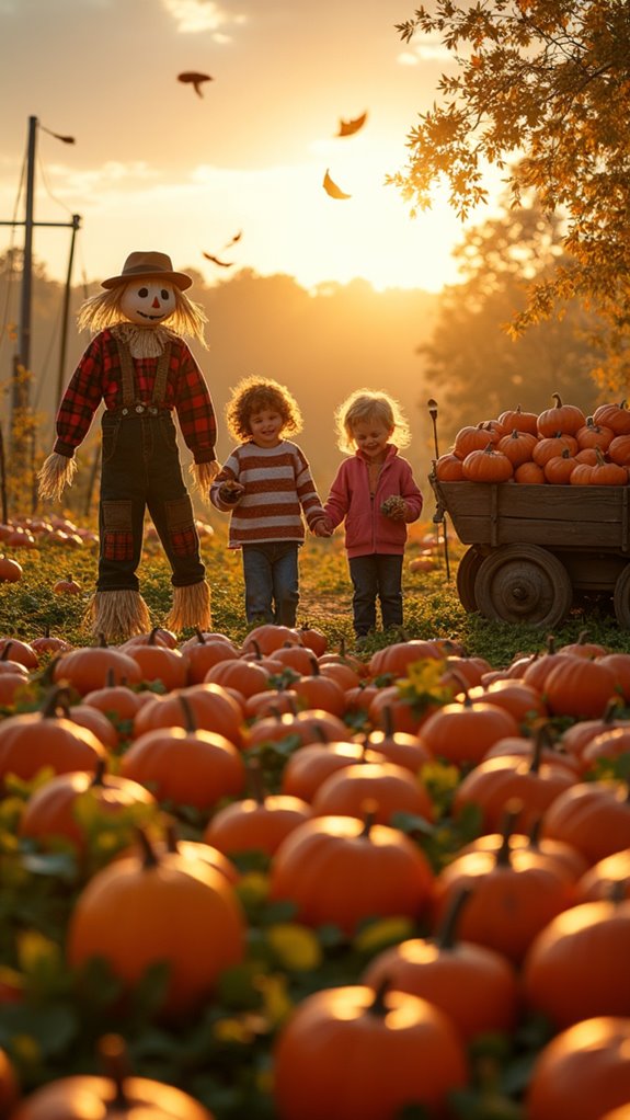 family pumpkin patch adventure