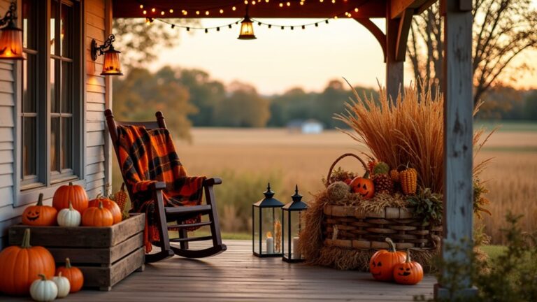 farmhouse halloween outdoor decor