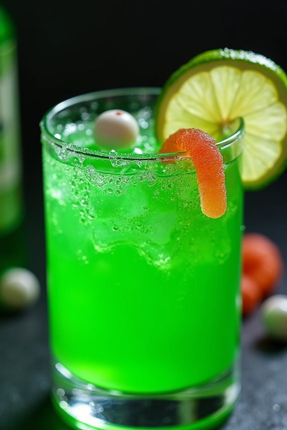 festive eerie halloween drink