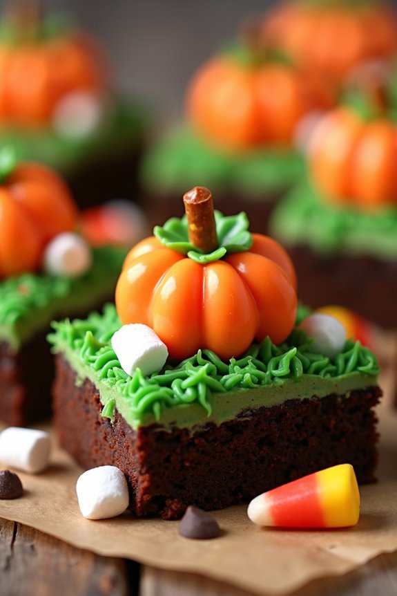 festive halloween brownie treats