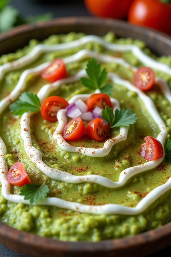 festive halloween guacamole centerpiece