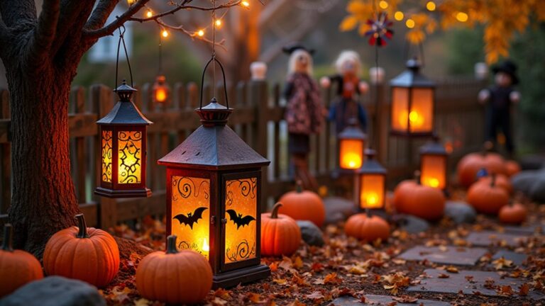 festive halloween lantern displays