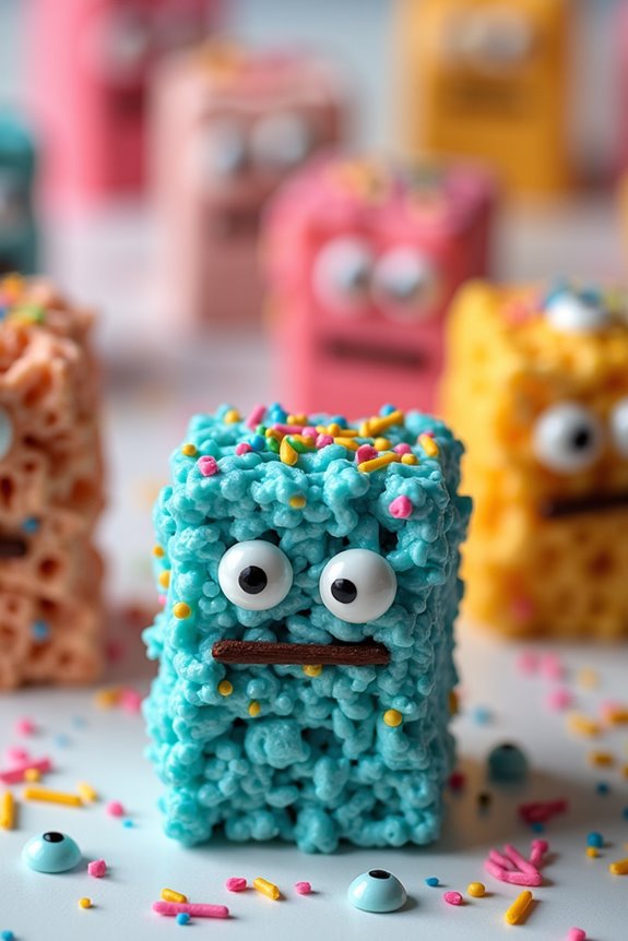 festive halloween monster treats