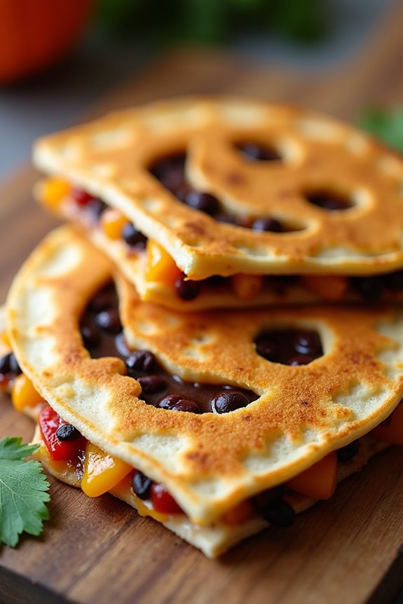 festive halloween quesadilla recipe