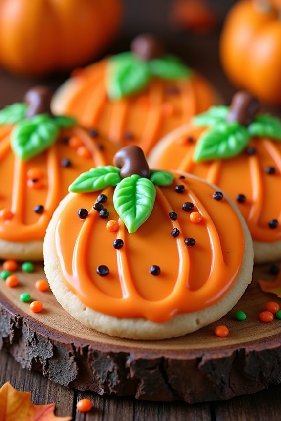 festive halloween sugar cookies