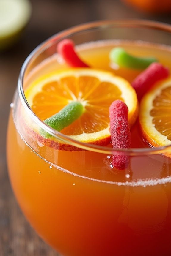 festive non alcoholic halloween punch