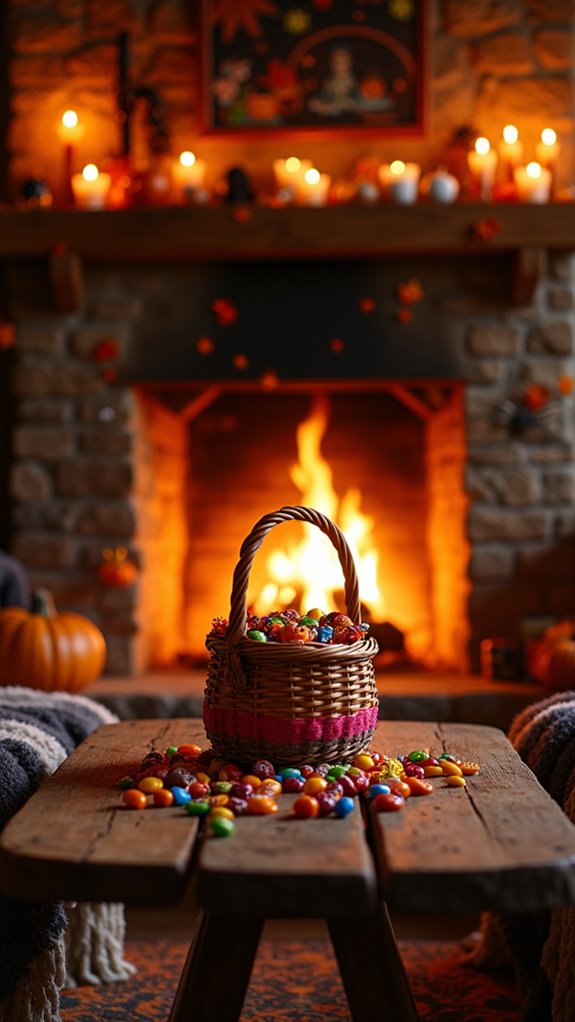 festive trick or treat basket