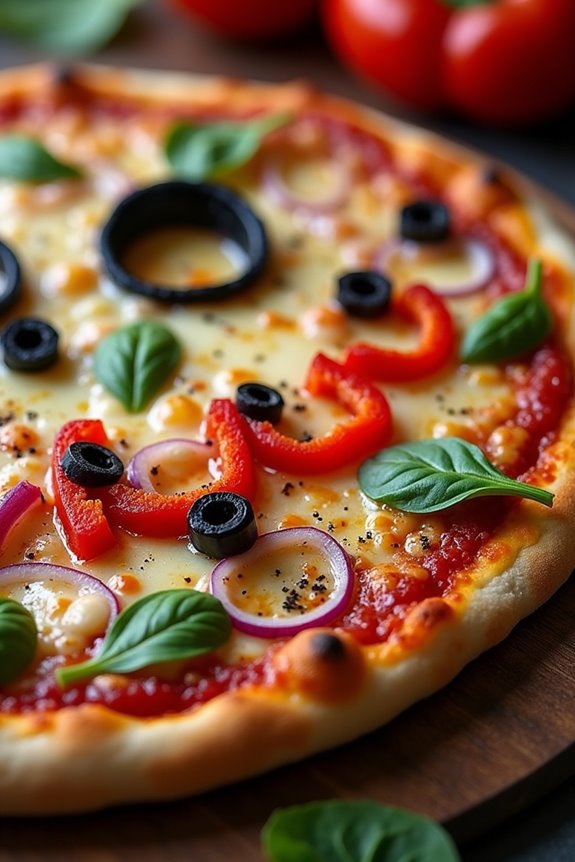 festive veggie pizza delight