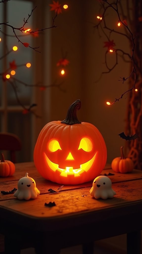 festive whimsical pumpkin lanterns