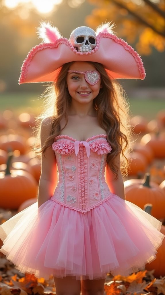 fierce feminine pink pirate