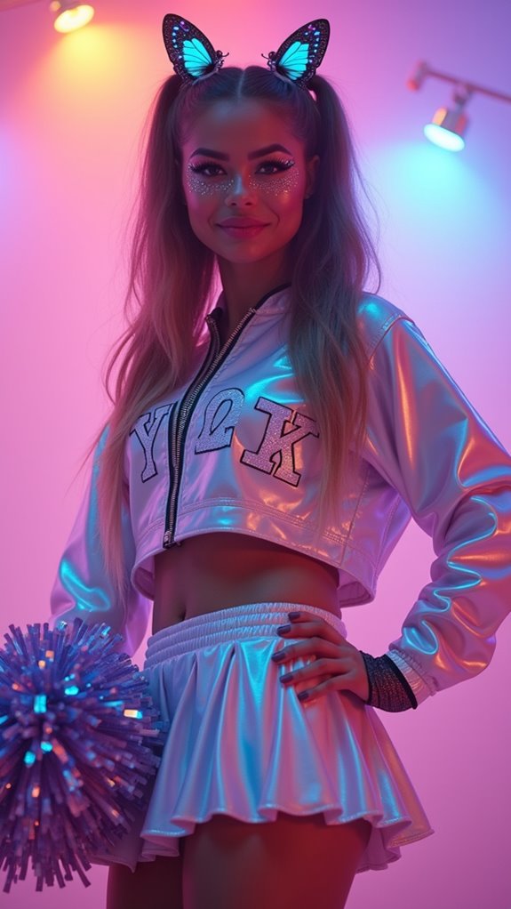 fierce halloween cheerleader makeover