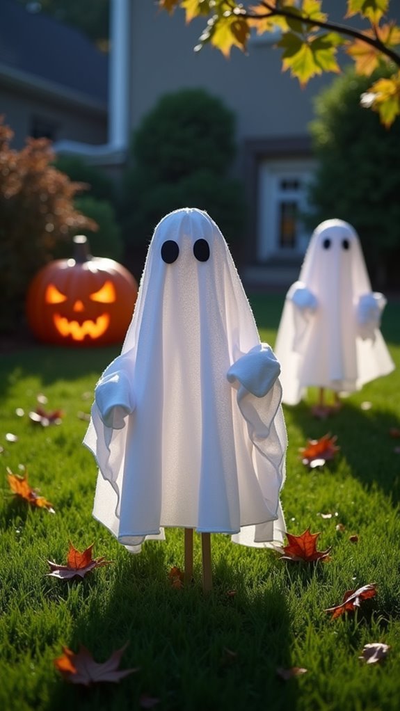 floating ghost lawn decorations