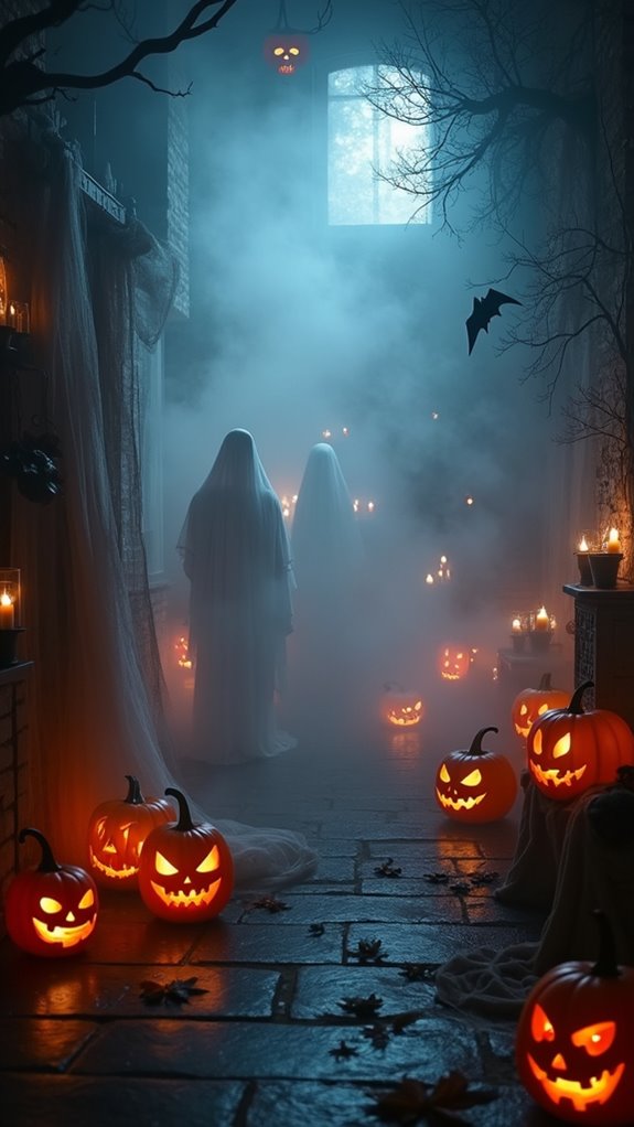 foggy halloween atmosphere creation
