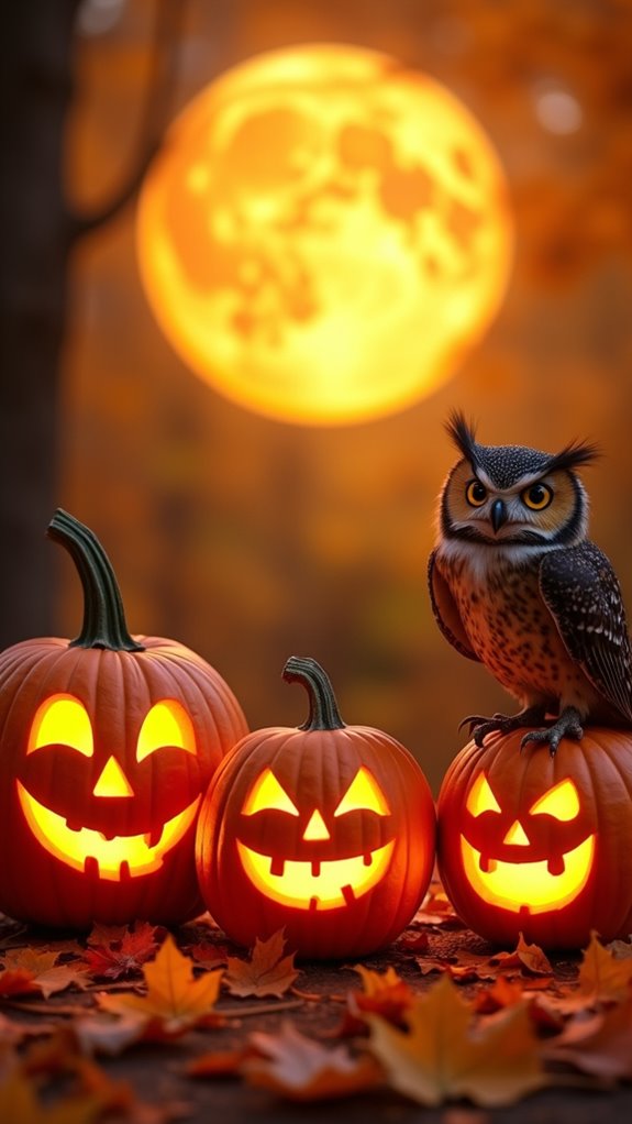 friendly owl pumpkin carving