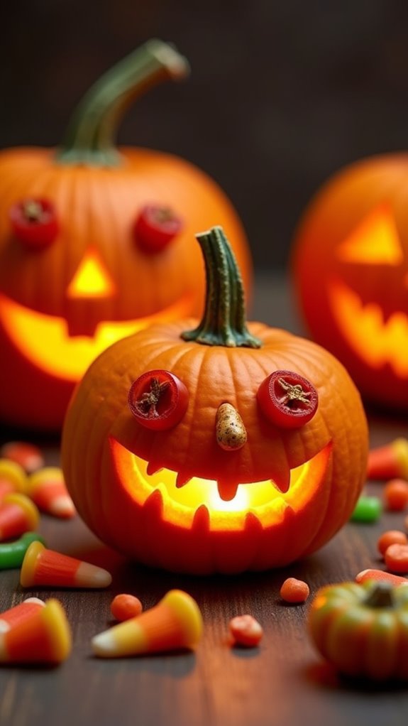 funny pumpkin food faces