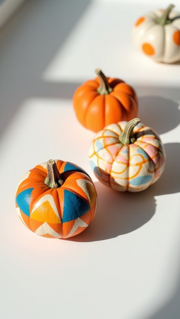 geometric designs for pumpkins