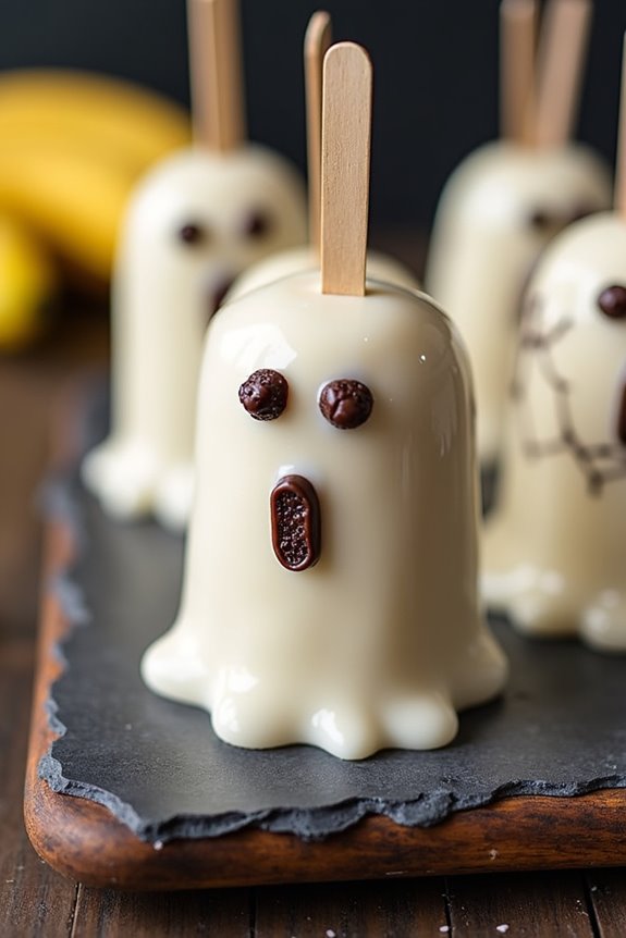 ghostly banana pops recipe