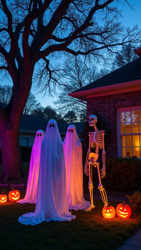 ghostly figures create atmosphere