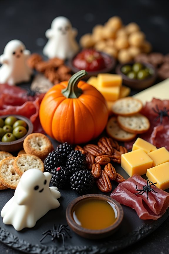 ghostly gourmet charcuterie board