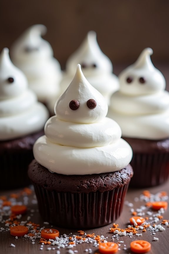 ghostly halloween cupcake recipe