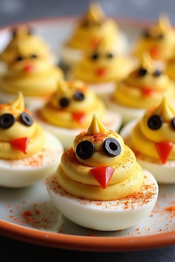 ghostly halloween deviled eggs