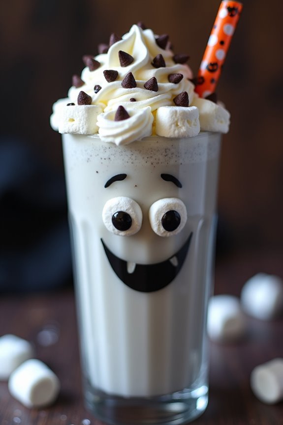ghostly halloween milkshake recipe