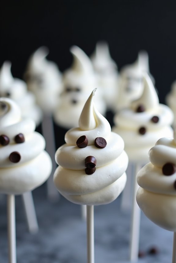 ghostly meringue pops recipe
