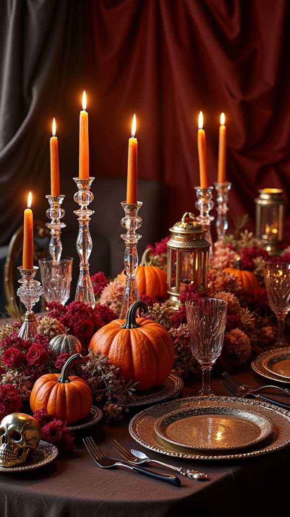 glamorous crystal inspired halloween d cor