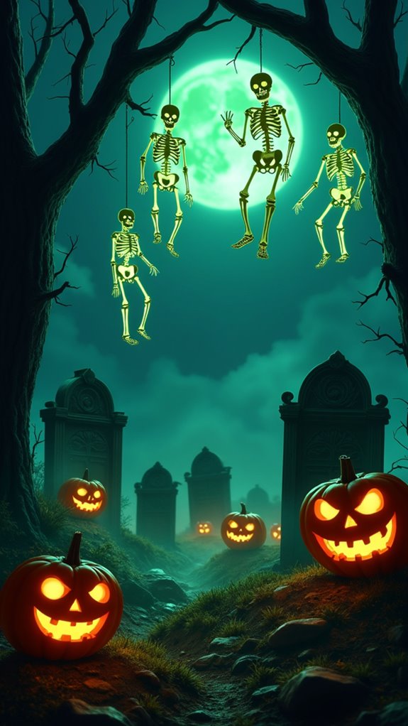 glow in the dark halloween decorations