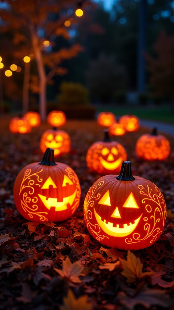 glow in the dark pumpkin decorations
