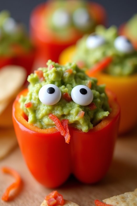 goblin guacamole halloween appetizer