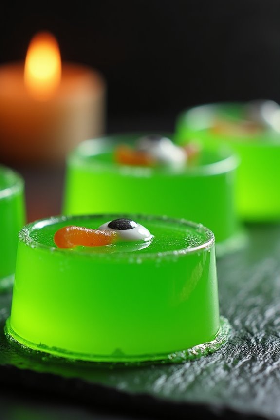 gooey green tea jello