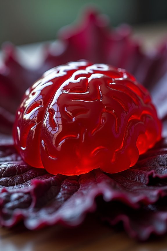 gory brain jell o mold