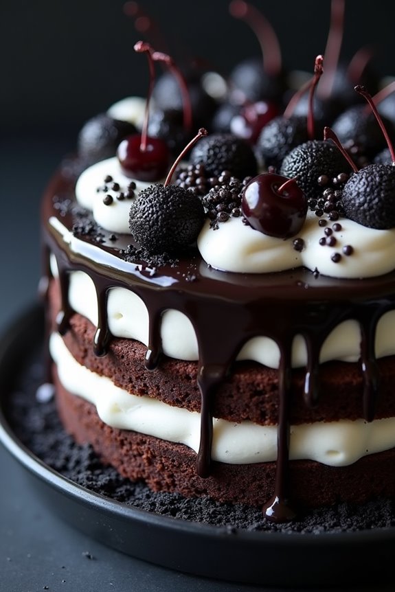 gothic black forest cake