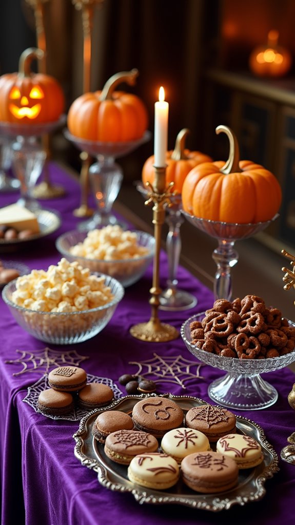 gourmet halloween snack station