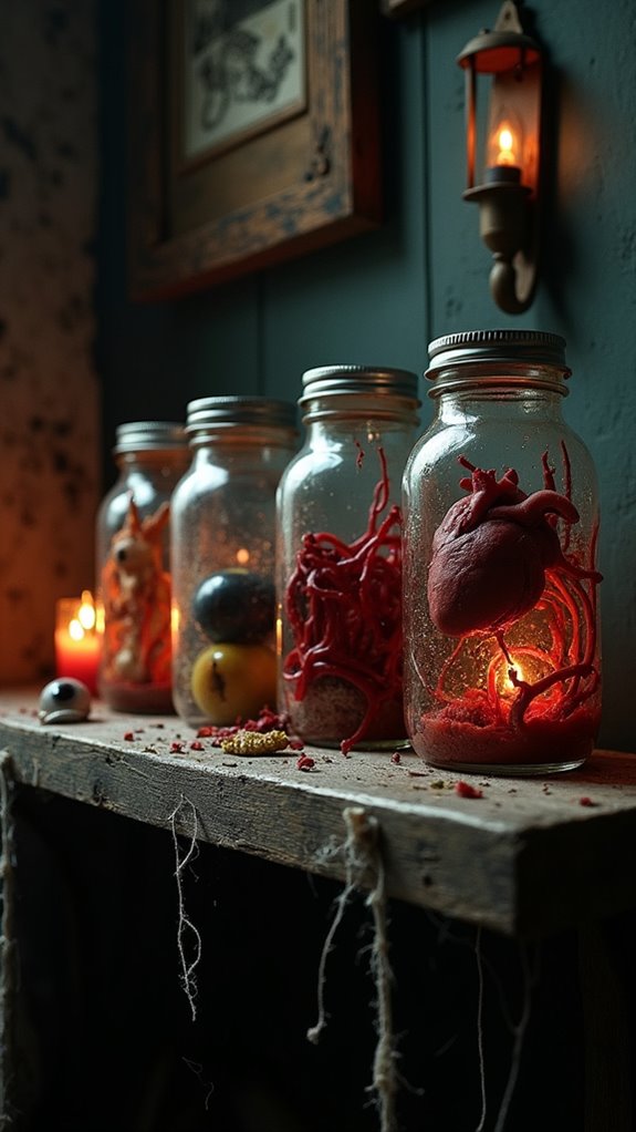 grotesque decor with specimens
