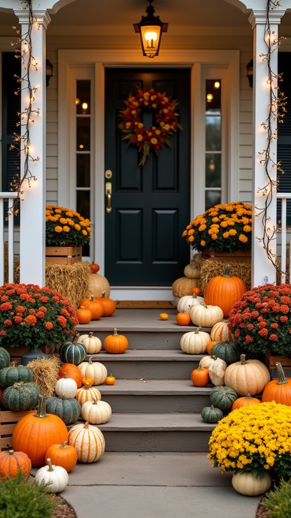 grouped pumpkin display charm