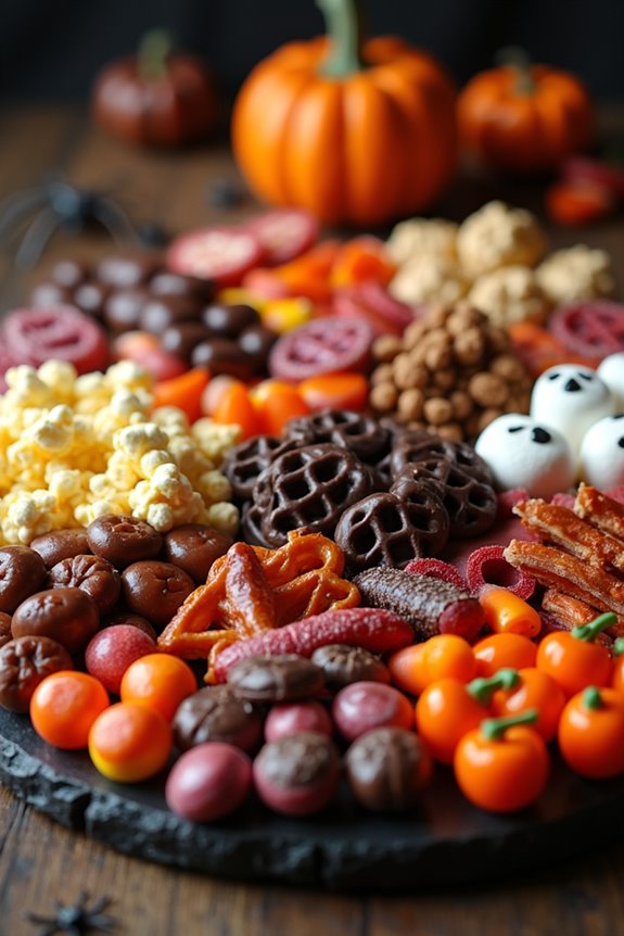 halloween candy charcuterie board