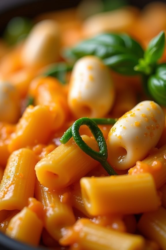 halloween inspired pumpkin pasta delight