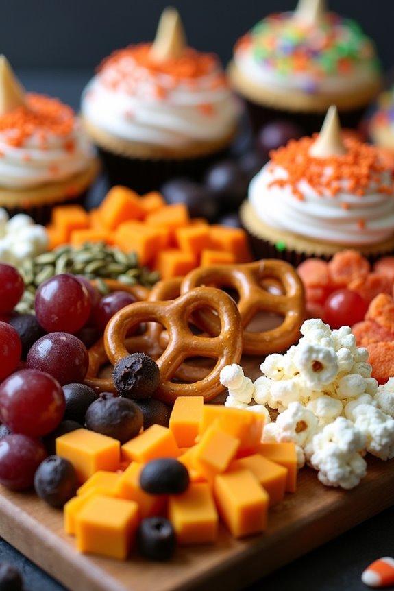 halloween monster snack board
