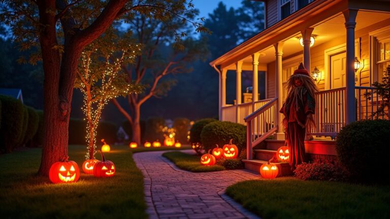 halloween outdoor lighting ideas